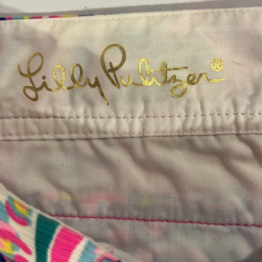 Lilly Pulitzer The Gallahan Multicolor Shorts Size: 6 - Picture 2 of 9